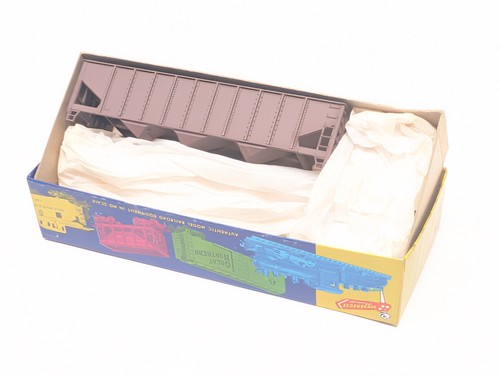 40' 3-bay Hopper Car Kit undekoriert Spur HO Roundhouse 1485 | Zustand: Used