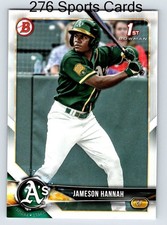 2018 Bowman Draft Jameson Hannah BD-160 Oakland Athletics