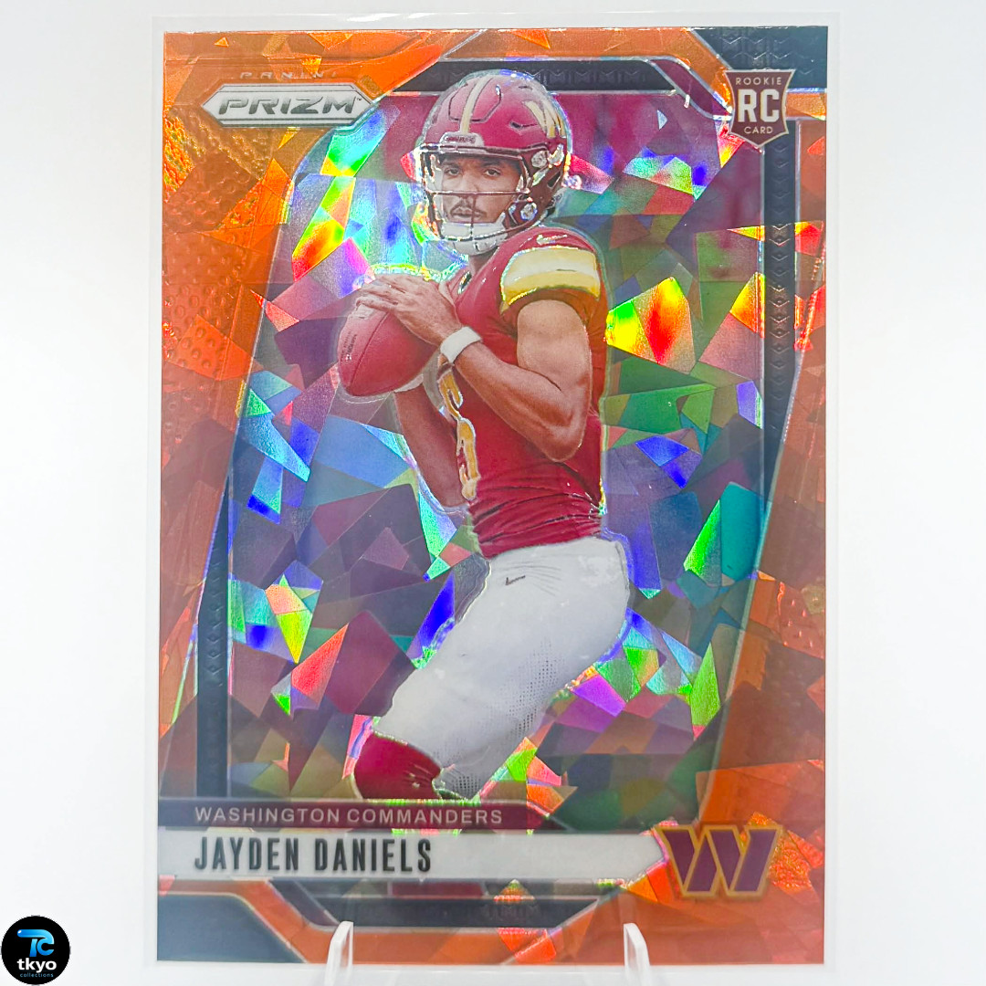Jayden Daniels #347 - 2024 Prizm Orange Cracked Ice Rookie RC