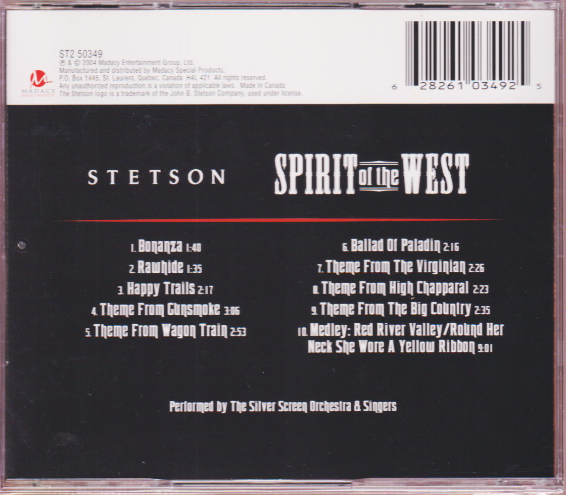 Silver Screen Orchestra: Spirit of the West: TV Themes (Madacy