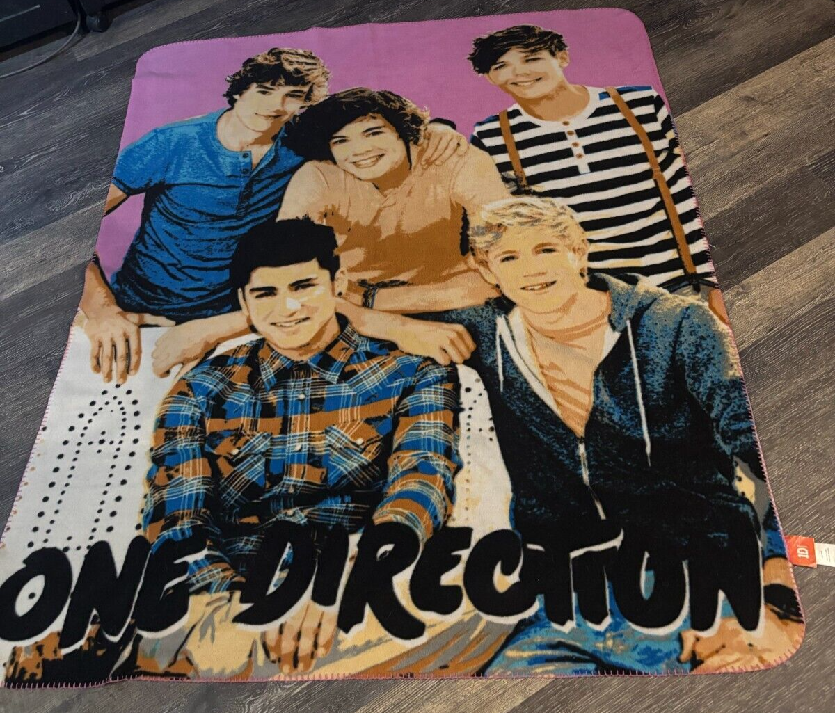 One Direction 2012 Plush Throw Blanket 50