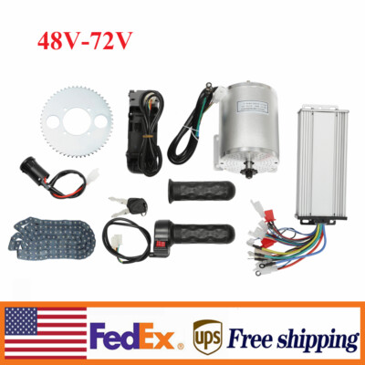 Kit Moteur Brushless 72V 3000W – Contrôleur + Moteur – Pour Kart, Scooter, VTT électrique