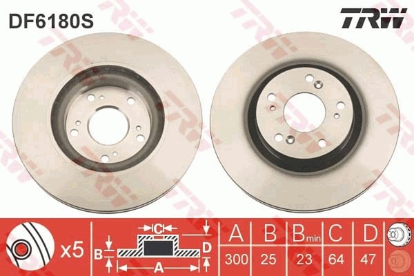 Bremsscheibe Honda P. CR-V 2.0/2.2CTDI 02--image