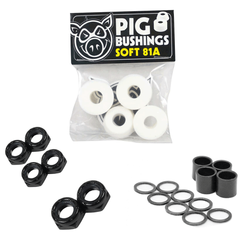 Pig Skateboard Bushings with Dime Bag Axle, Kingpin Nuts and Speed Kit - Picture 8 of 49
