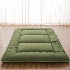 Japanese Floor Mattress, Futon Mattress with Portable Storage Bag and Washable C