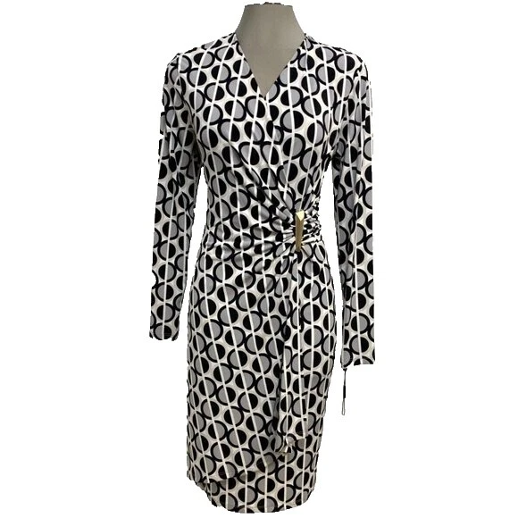 Calvin Klein Long Sleeve Wrap Dresses