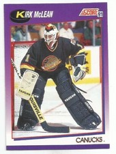 KIRK MCLEAN 1991-92 SCORE CARD NM-MT+ CONDITION