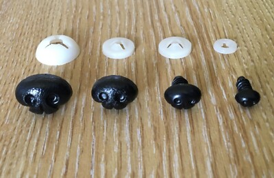 Spielzeug Nase Hund Bär Sicherheit schwarz Kunststoff EN71 Teddy Stofftier 8 mm 12 mm 15 mm 18 mm