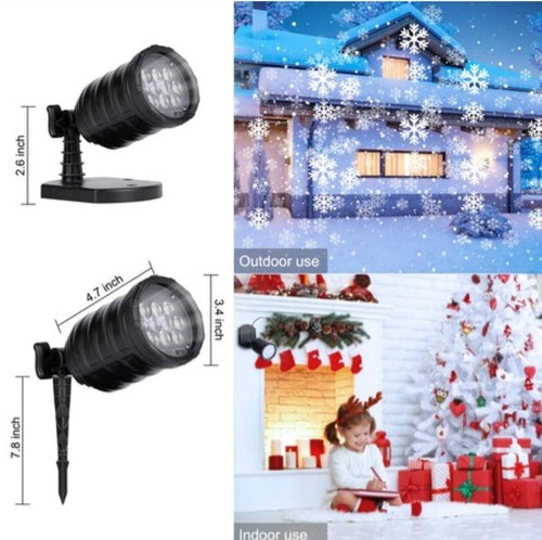 Snowfall Projector Lights Indoor/Outdoor - Picture 3 of 7