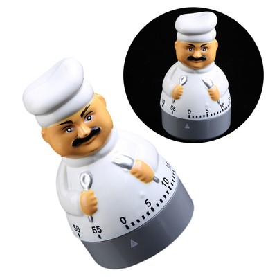  1pc Küche Timer Cartoon Chef Form Kunststoff Countdown Timer Cook Helfer