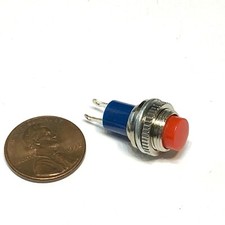 Red N/C 10mm NORMALLY CLOSED NC PUSH BUTTON SWITCH c19 STAMP