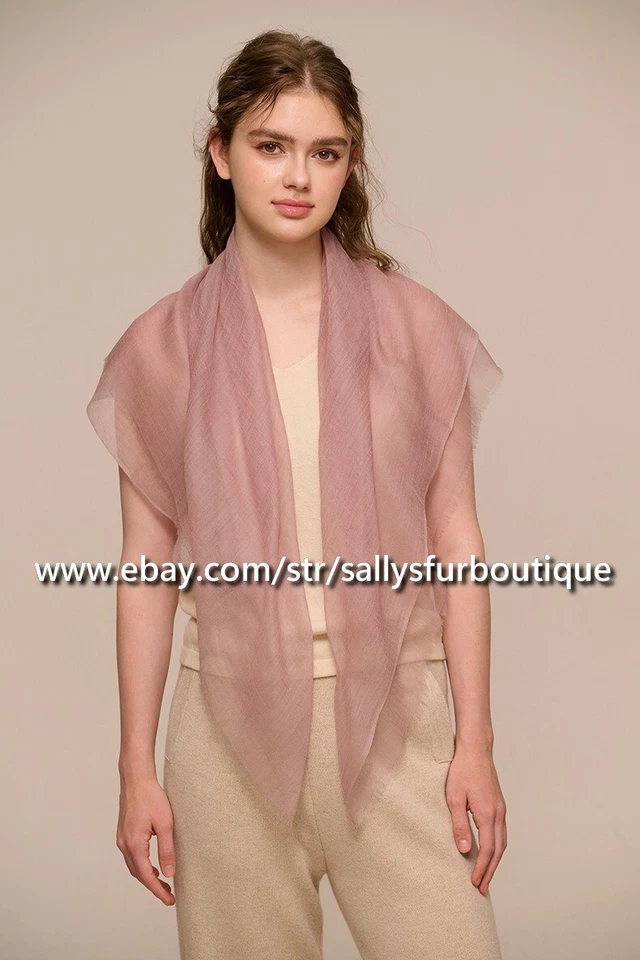 Sallys Pura Cachemira Mongola Años 200 Cuello Chal Anillo Bufanda Delgada Suave 100 * 100 cm Foto 4 de 4