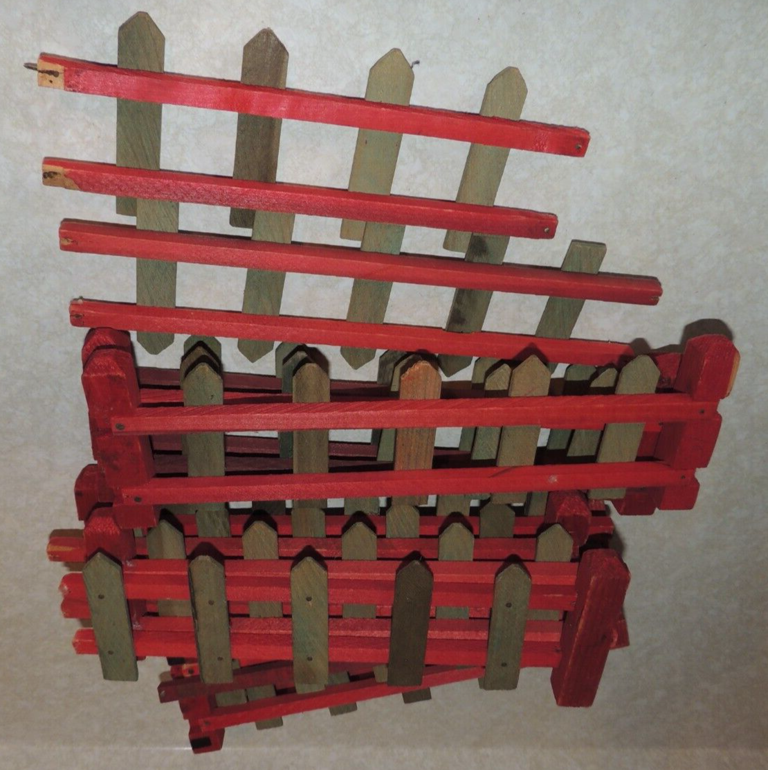 VINTAGE WOOD CHRISTMAS TREE FENCE LARGE eBay