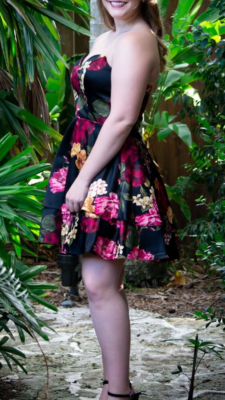 Blondie Nites Stacy Sklar floral sleeveless homecoming prom dress sz 9 black red | eBay Blondie Nites Stacy Sklar floral sleeveless homecoming prom dress sz 9 black red | eBay