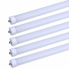 8FT LED Tube Bulbs 72W T10 T12 FA8 Single Pin 6000K 8 Foot LED Shop Light 8 Pack