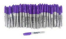 100ct Wholesale Bulk Sharpie Permanent Marker Lot Fine Point ULTRA VIOLET Purple
