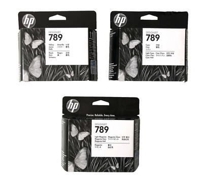 3 x Printhead HP DesignJet L25500 / No. 789 CH612A CH613A CH614A Printheads Set