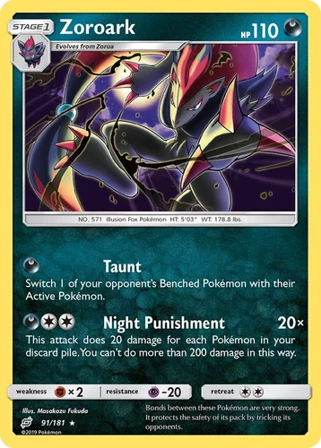 Zoroark 91/181 Sm-Team Up