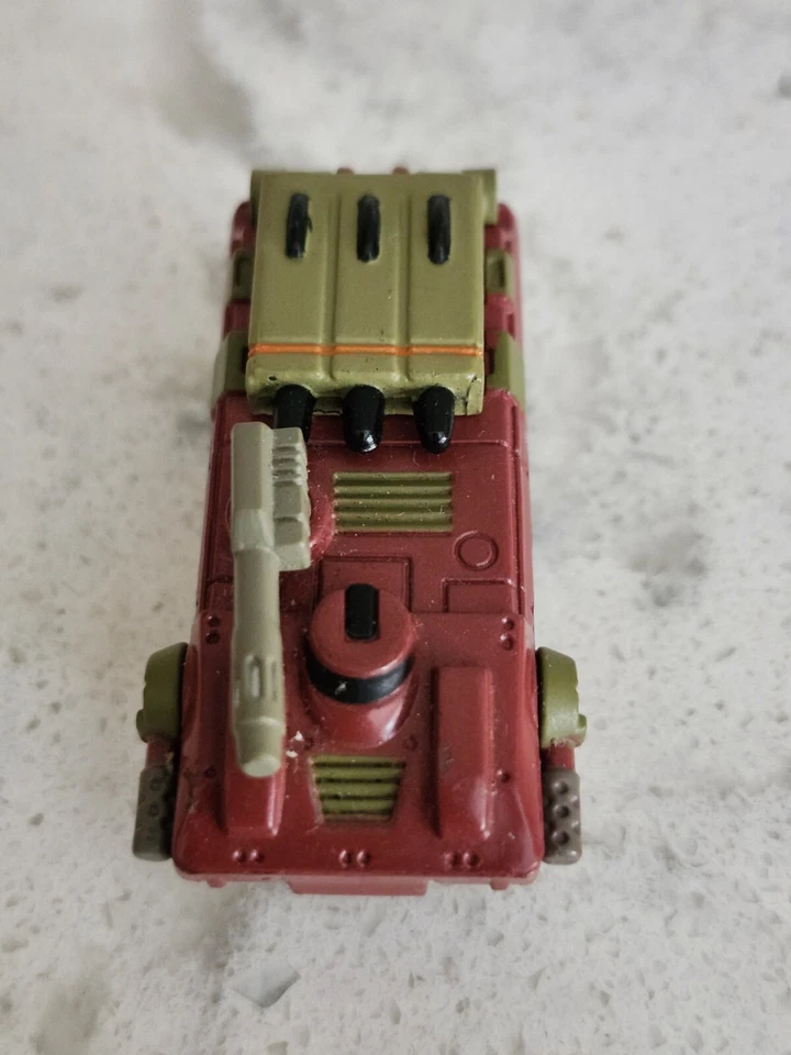 Small  Micro Machine Plastic Military Ramshead A-5 Tank in Red - Image 3 of 4