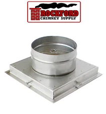 Top Plate for 6 in. Flex Chimney Liner - Clay Flue Tile Mount Stainless Steel