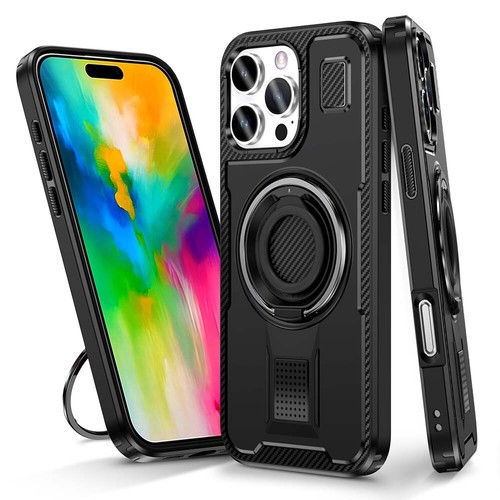 Hülle für iPhone 16 15 Pro Max Schutzhülle Case Cover Handyhülle Tasche mit Ring - Zdjęcie 17 z 92