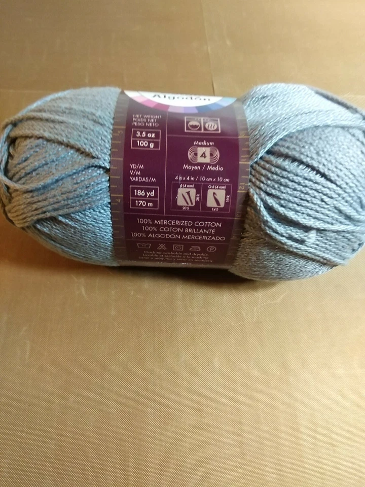 Hilo de algodón marca Lion 24/7-plateado, 761-149 - 186 yd/3,5 oz Foto 2 de 4