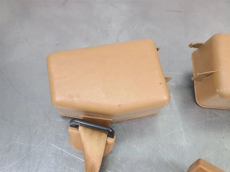 1981-91 Chevy/GMC Suburban 3rd Row Seat Belt Retractor Pair, Tan - OEM - Image 2 of 4