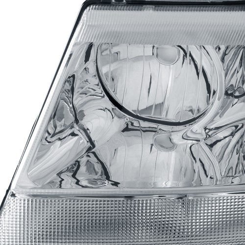 Set Chrome Headlights For 1999-2004 Jeep Grand Cherokee Clear Lamps - Bild 5 von 14