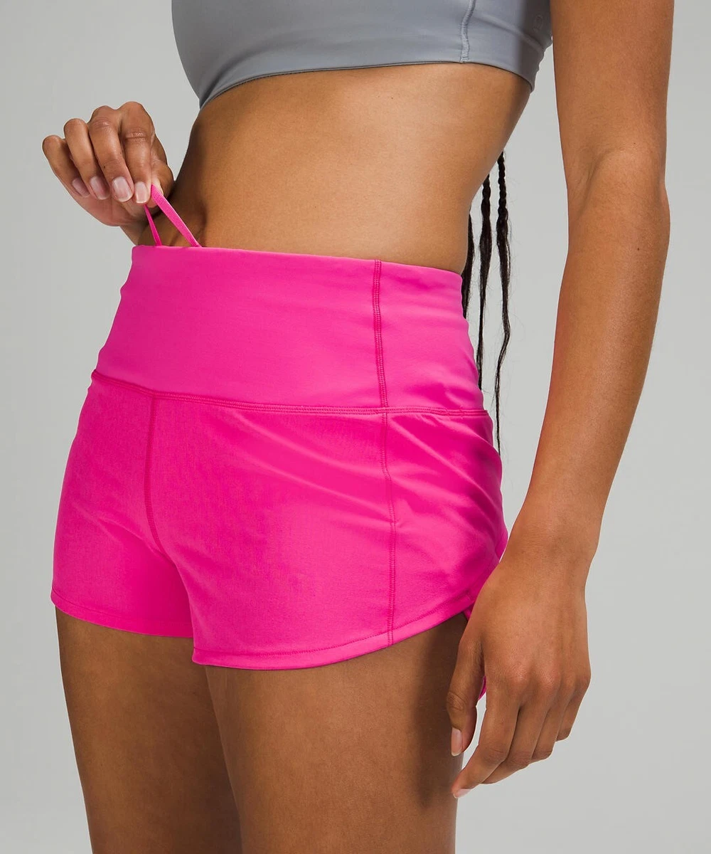 NEW LULULEMON Speed Up 2.5 HR Hi-Rise Short 2 4 6 8 10 Sonic Pink