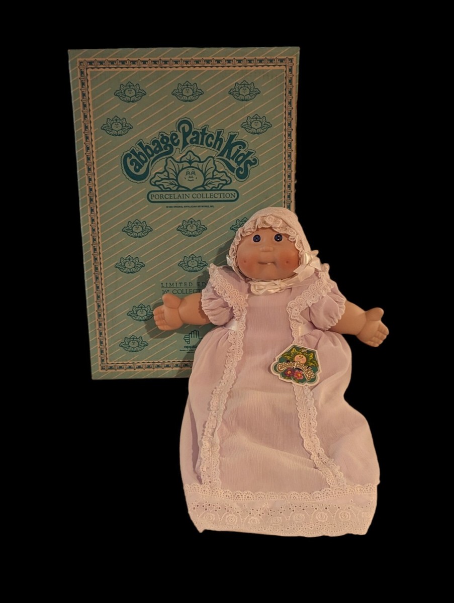 NIB Rare 1985 Porcelain Jennifer Alice Cabbage Patch Doll w