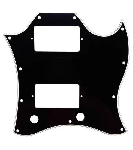 For US Gibson Standard SG Full Face GuitarPickguard With PAF Humbucker,5PlyBlack