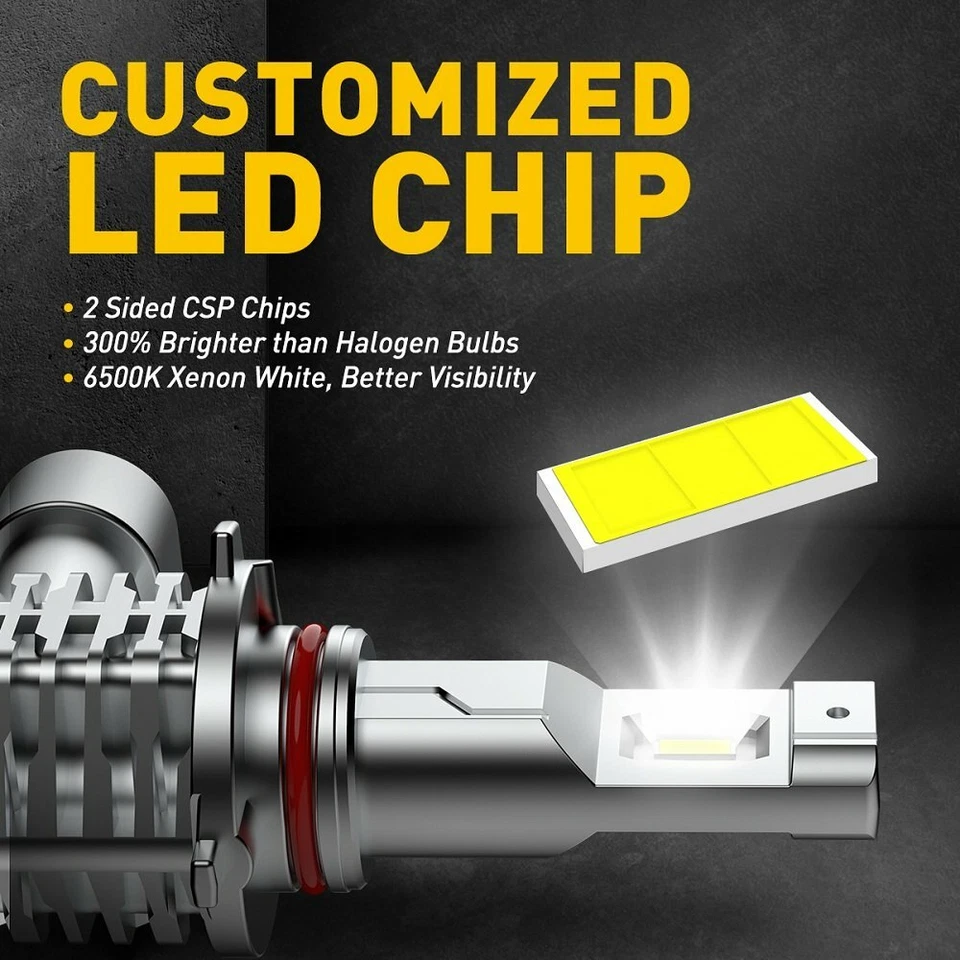 Faros antiniebla LED AUXITO 9145 9140 H10 blanco para Ford F150 F250 F350 2004-2021 Foto 4 de 4