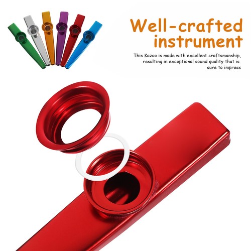 12 PIEZAS Kazoos Metal Kazoo Instrumento Kazoo Trompeta Práctica Kazoo para Adultos - Imagen 2 de 11