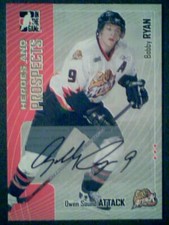 BOBBY RYAN  05/06 AUTHENTIC PROSPECT AUTOGRAPH  SP