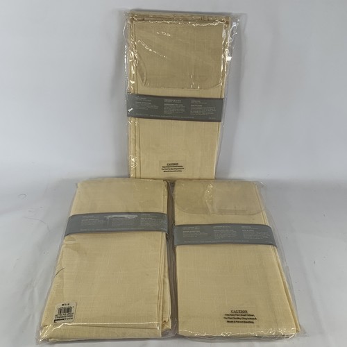 Croscill Napkins Yellow Fabric 20” x 20” Set of 3 Packs 12 Total 1 w/Flaw NEW - Picture 2 of 5