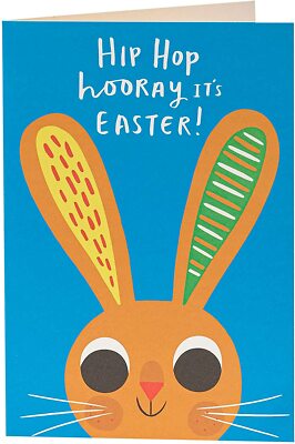 Kinderkarte Osterwünsche Hase 