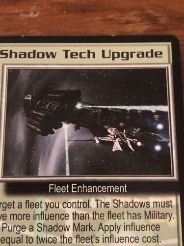 SHADOW TECH UPGRADE THE GREAT WAR BABYLON 5 CCG RARE CARD NEAR MINT UNPLAYED - Picture 1 of 4