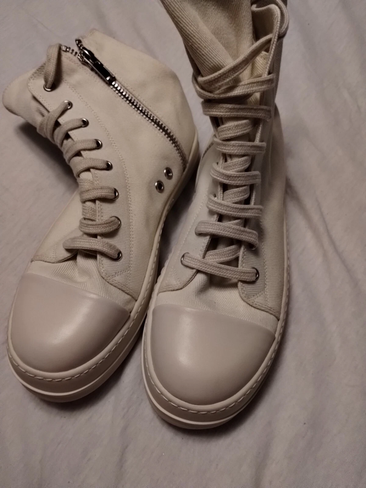 Taglia 40 Rick Owens DRKSHDW latte naturale alto non AUTENTICO.