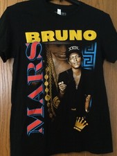 Bruno Mars - 24 K Magic World Tour - Black Shirt - M - Canvas