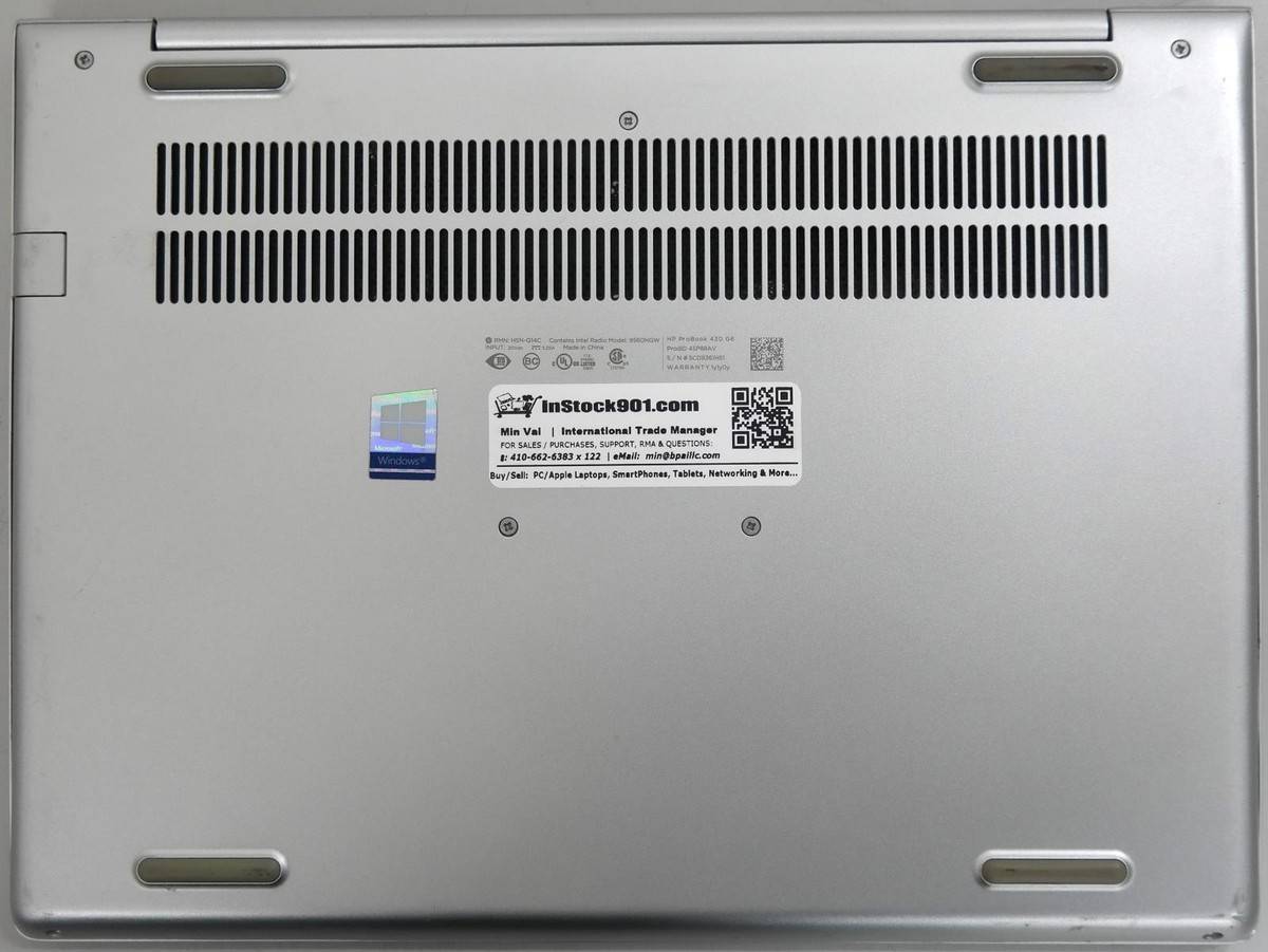 HP ProBook 430 G6 i7-8565U 1.80GHz 8GB RAM 256GB SSD 13.3in
