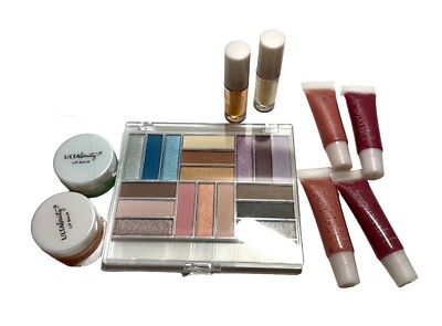 Ulta Beauty Makeup Set Eyeshadow Palette Lip Glosses & Scented Lip Balms