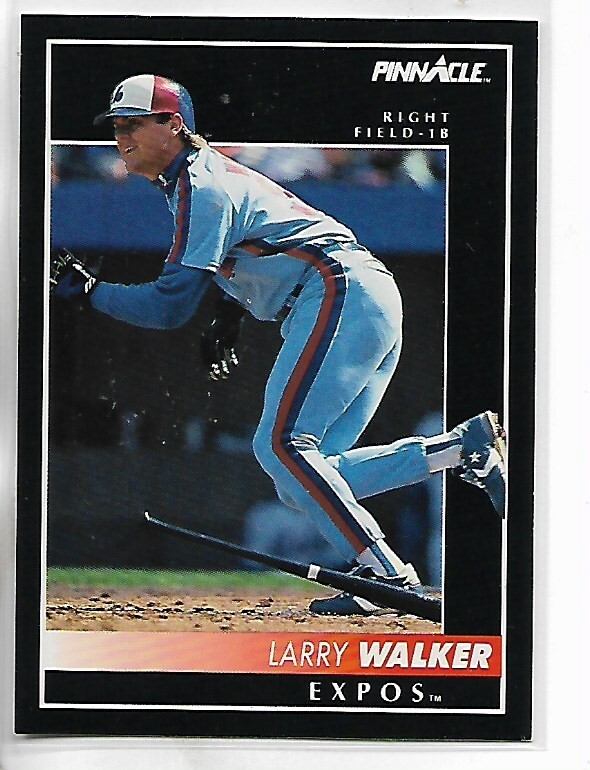 1992 Pinnacle Series 1 Larry Walker Card # 194