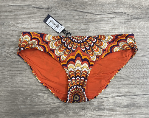 Vilebrequin 1975 Women's Rosaces Printed Bikini Bottom Abricot Size 8 M 2114 - Picture 2 of 3