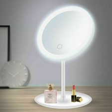 Magnifying Mirror LED Lights Make Up Cosmetic Vanity Shaving Bathroom Mirrors UK