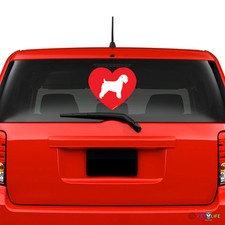 Love Wheaten Terrier Windshield Sticker Vinyl Auto Window wheatie