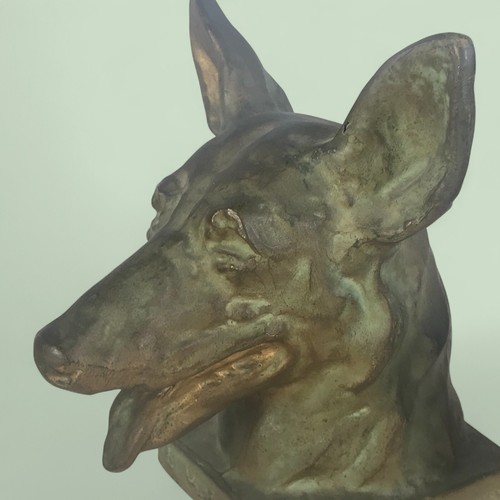 Pair of "Buddy the First Seeing-Eye-Dog" Cast-Metal Bookends - Picture 5 of 7