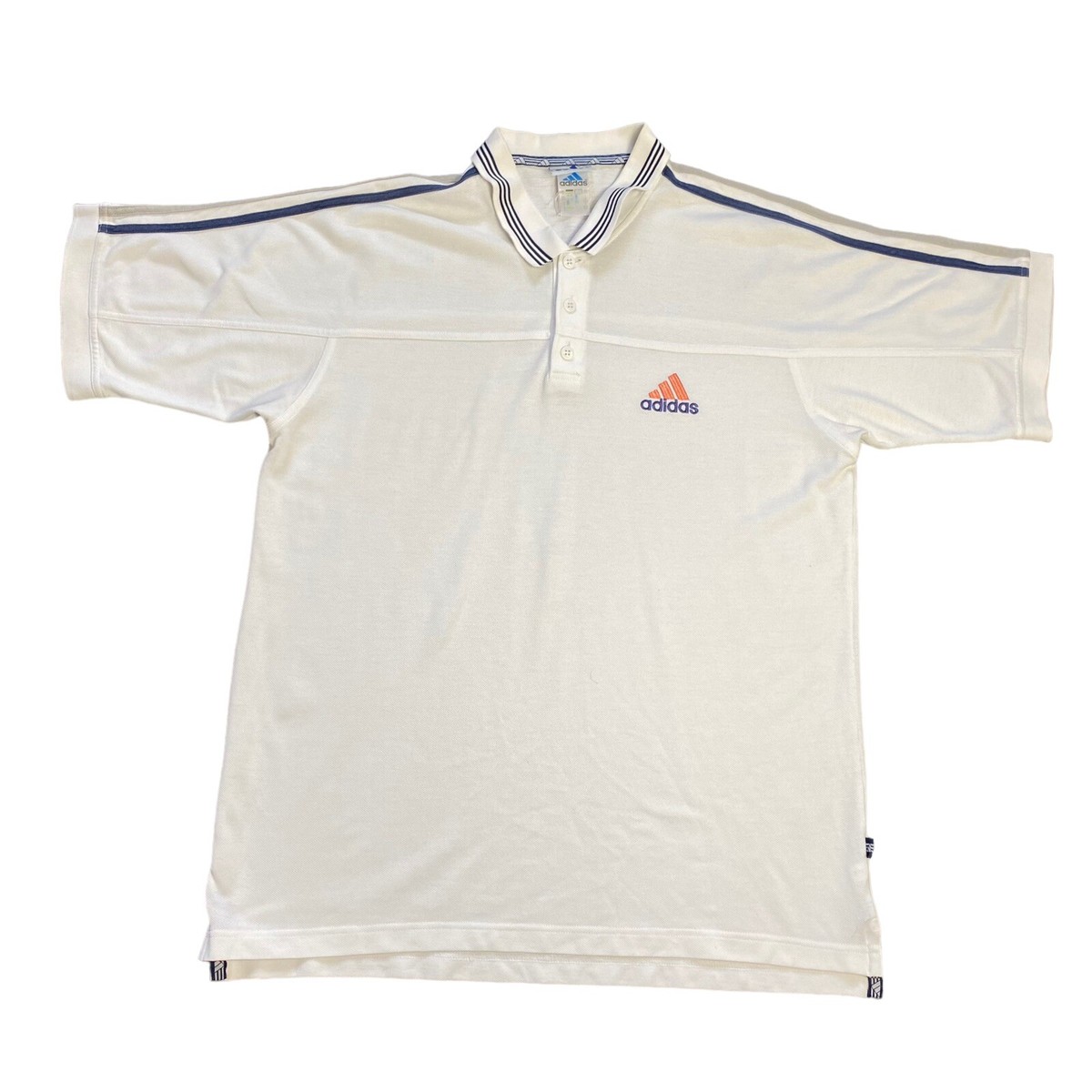 ★★送料無料★★adidas Originals MEN'S RETRO POLO JERSEY Vintage Adidas Polo Shirt Mens White Stripe Short Sleeve