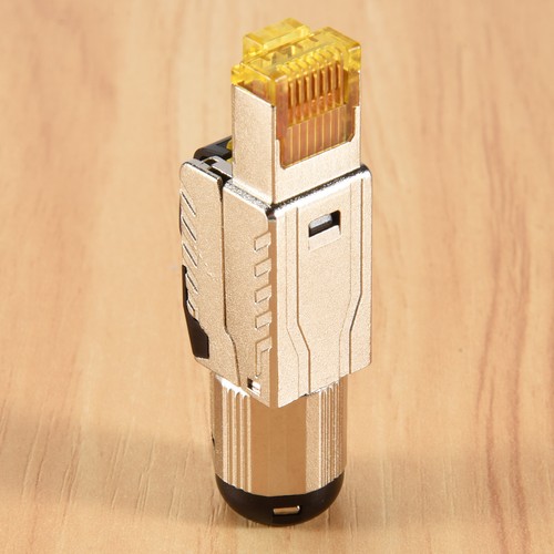 6 Pack Werkzeuglos Geschirmter RJ45 8, Cat8 Feld Abschluss Stecker, Cat8 S4263 - Afbeelding 6 van 7