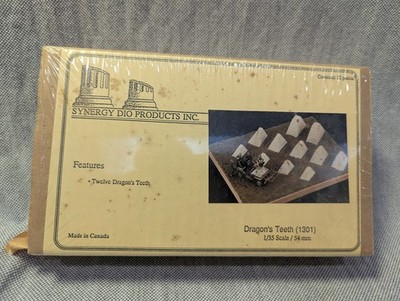 SYNERGY DIO PRODUCTS-1/35 SCALE--DRAGON'S TEETH--FACTORY SEALED NOS Vintage!