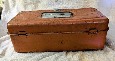 Vintage My Buddy 1351 Metal Toolbox/Fishing Tackle Box | eBay